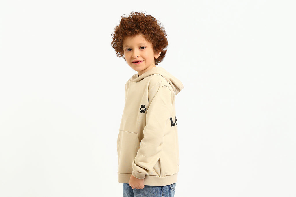 Beige Hoodies