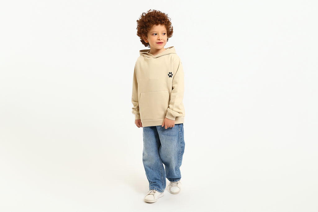 Beige Hoodies