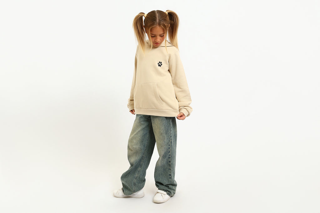 Beige Hoodies
