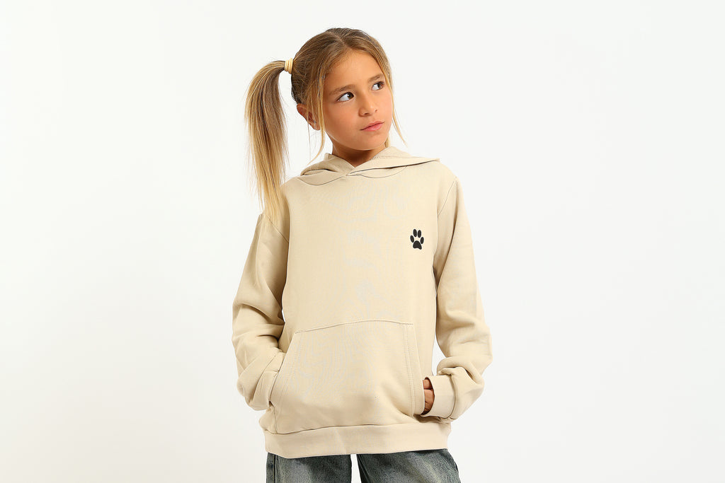 Beige Hoodies